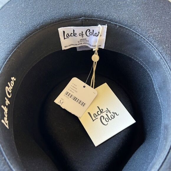 Free People Black Rancher Felt Hat M - Picture 8 of 9